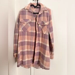 Nasty Gal Plaid Coat